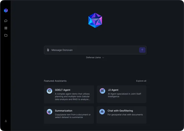 Donovan AI dashboard preview