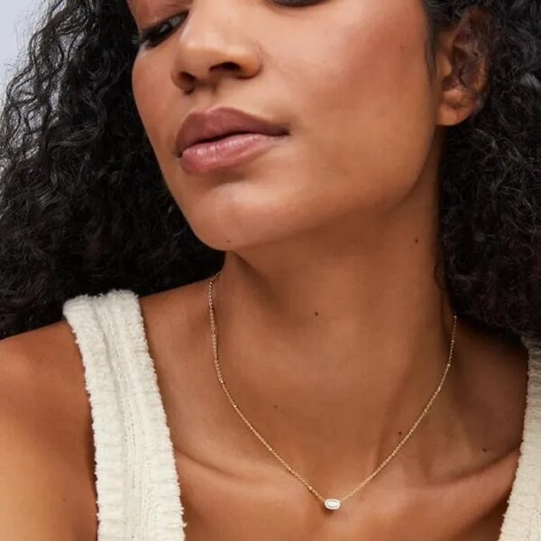 Kendra Scott Mini Elisa 14k Gold-Plated Satellite Short Pendant Necklace, Fashion Jewelry for Women - Image 2