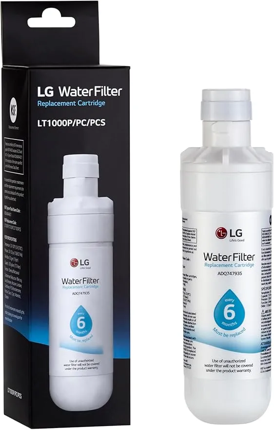 LG LT1000P - 6 Month / 200 Gallon Capacity Replacement Refrigerator Water Filter (NSF42, NSF53, and NSF401) ADQ74793501, ADQ75795105, AGF80300704, or AGF80300705 White - Image 3