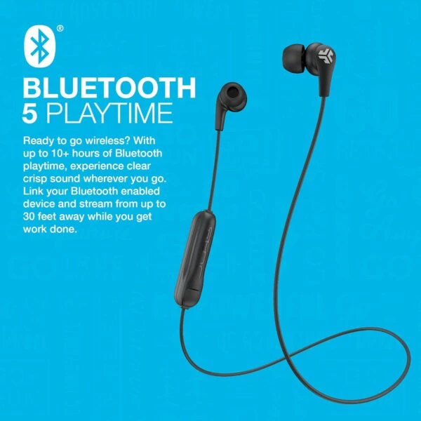 JLab JBuds Pro Bluetooth Wireless Signature Earbuds, Black, Titanium 10mm Drivers - Image 4